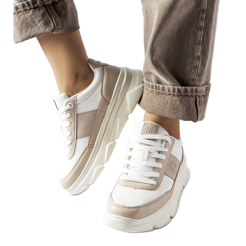 Bílé tenisky Big Star MM274500 béžový