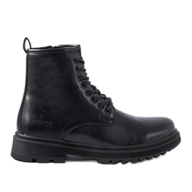 Černé zateplené holínky Big Star MM174080 černý