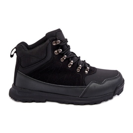 Dámské zateplené trekingové boty Black Big Star MM274481 černý