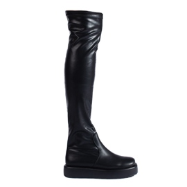 Černí mušketýři Shelovet na platformě černá