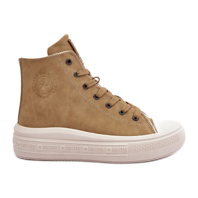 Dámské zateplené tenisky na zip Camel Big Star MM274026 béžový