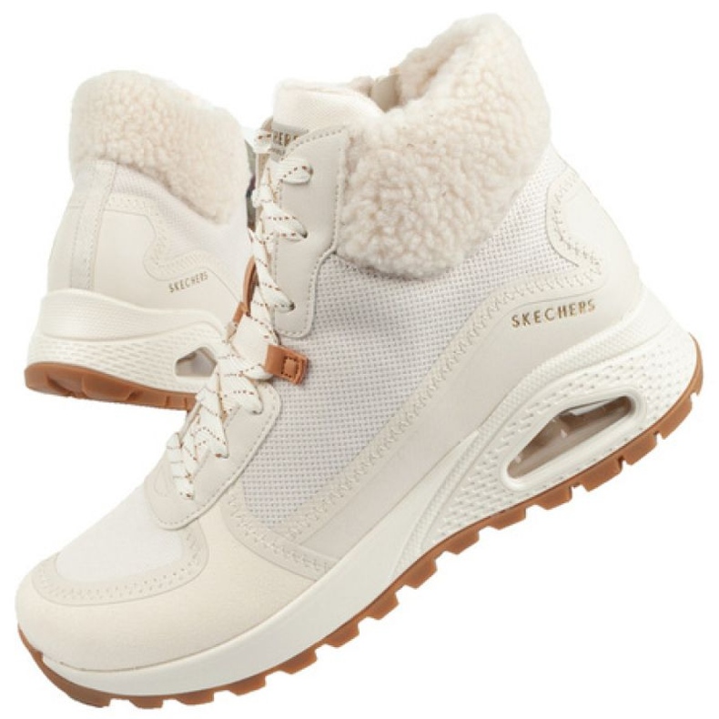 Boty Skechers Uno Rugged W 167992 Nat bílý