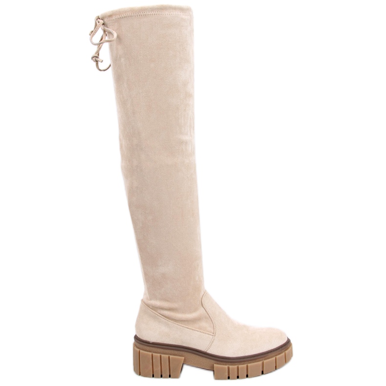 Dámské kozačky Alyssa Beige béžový