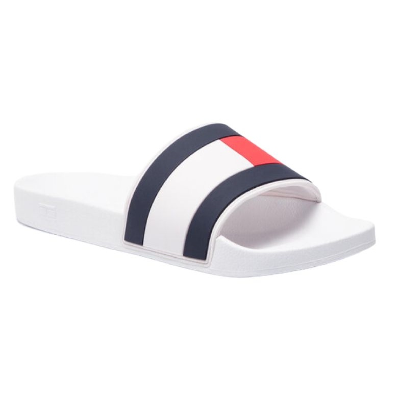 Žabky Tommy Hilfiger Essential Flag M FM0FM02327 bílý