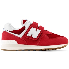 Boty New Balance Jr PV574RR1 červené Boty New Balance Jr PV574RR1 červené