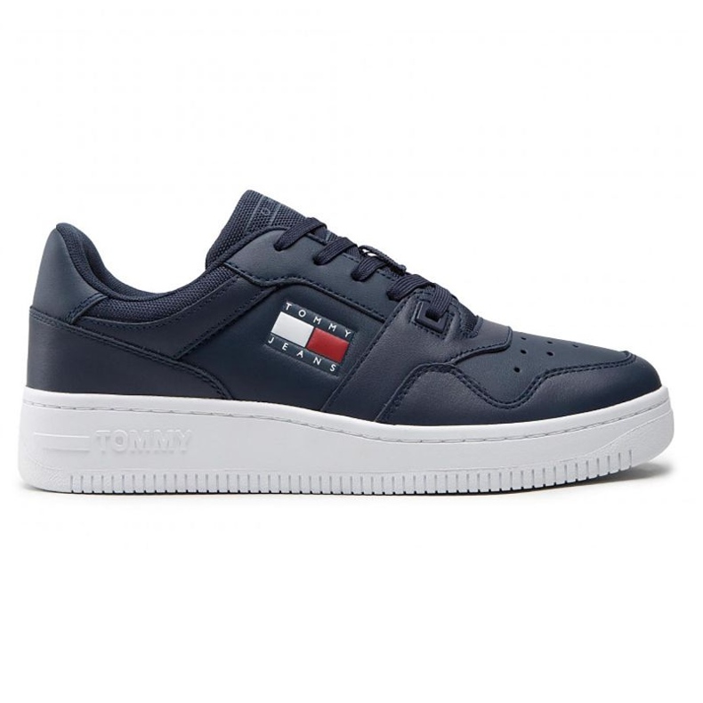Boty Tommy Hilfiger Retro Basket Ess M EM0EM00955 C87 modrý Boty Tommy Hilfiger Retro Basket Ess M EM0EM00955 C87 modrý