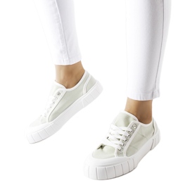 Zelené tenisky na silné platformě Egidio zelený