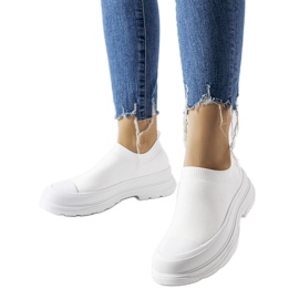 Šedé slip-on tenisky s platformou Baratili šedá Šedé slip-on tenisky s platformou Baratili šedá
