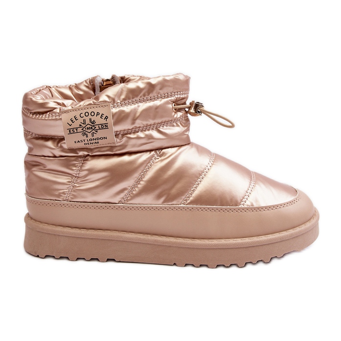 Dámské zateplené sněhule Lee Cooper LCJ-23-44-1965L béžové zlatý