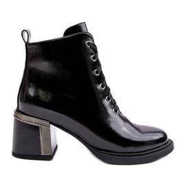 S.Barski Patentované dámské boty D&amp;A MR870-98 Black černý