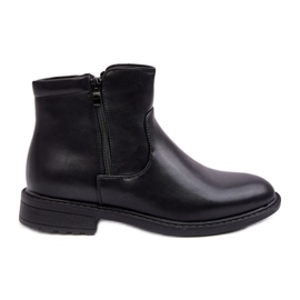 Pánské nízké kozačky na zip Black Brosta černý