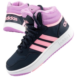 Boty Adidas Hoops Mid 3.0 Jr GW6902 modrý Boty Adidas Hoops Mid 3.0 Jr GW6902 modrý