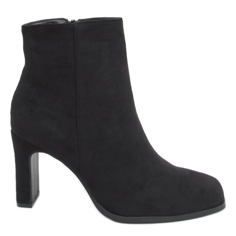 Vysoké podpatky Madison Black Suede černá