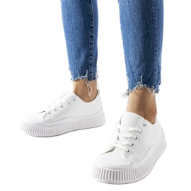 Bílé tenisky na platformě Erbezzo bílý