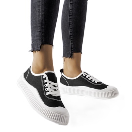 Černé tenisky na platformě Collepepe černý