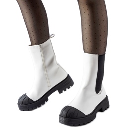 Bílé klasické zateplené boty Porcigatone bílý