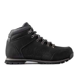 Černé kožené boty Lee Cooper LCJ-21-01-0705M černý