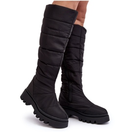 Dámské zateplené sněhule Black Big Star MM274332 černý