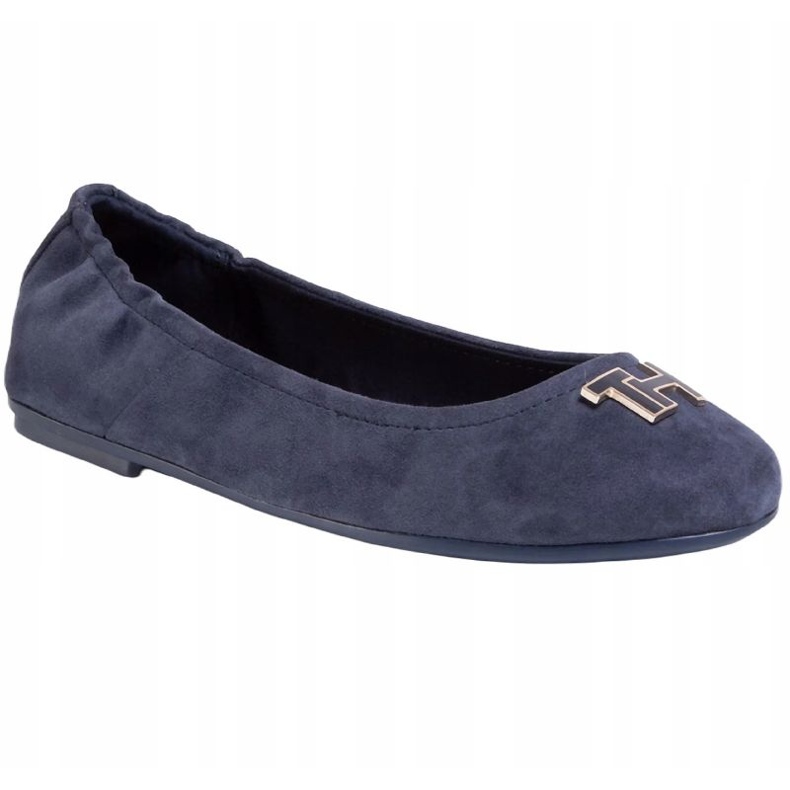 Boty Tommy Hilfiger Th Hardware Ballerina FW0FW04768 modrý