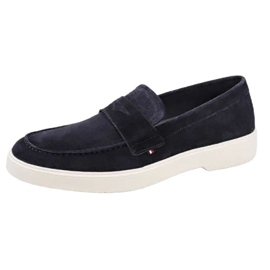 Tommy Hilfiger Trendy Lightweight Suede Loafer boty FM0FM03963 modrý