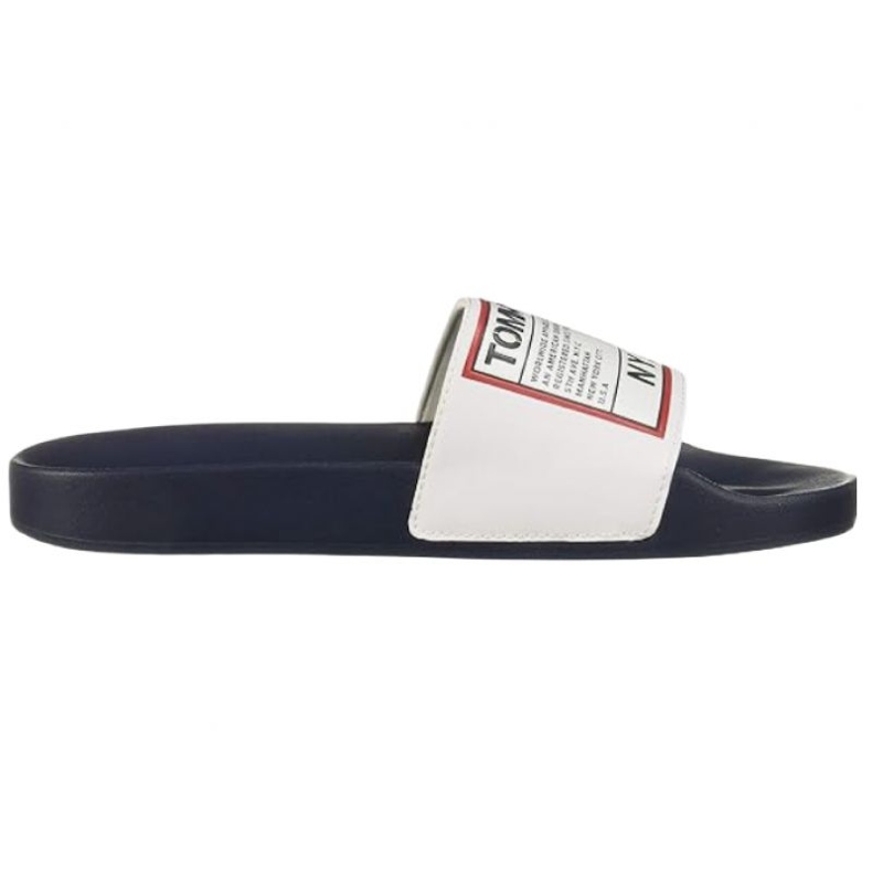 Tommy Hilfiger Žabky Tommy Jeans Patch Pool Slide M EM0EM00470 bílý
