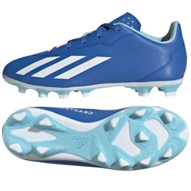 Kopačky adidas X Crazyfast.4 FxG IE1587 modrý Kopačky adidas X Crazyfast.4 FxG IE1587 modrý