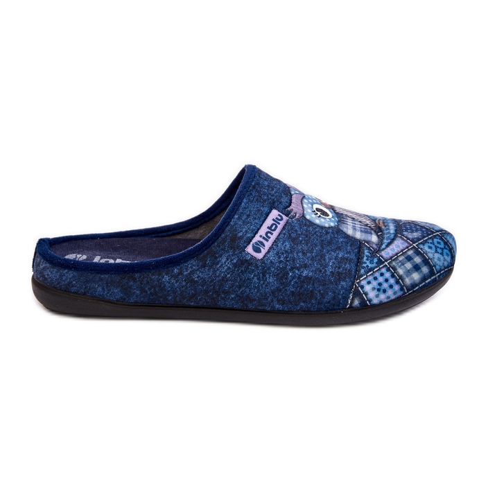 Domácí Žabky Owl Inblu Žabky GF000018 Navy Blue modrý