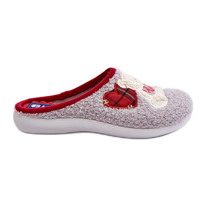 Dámské domácí žabky pantofle s medvídkem Inblu EC000095 šedá