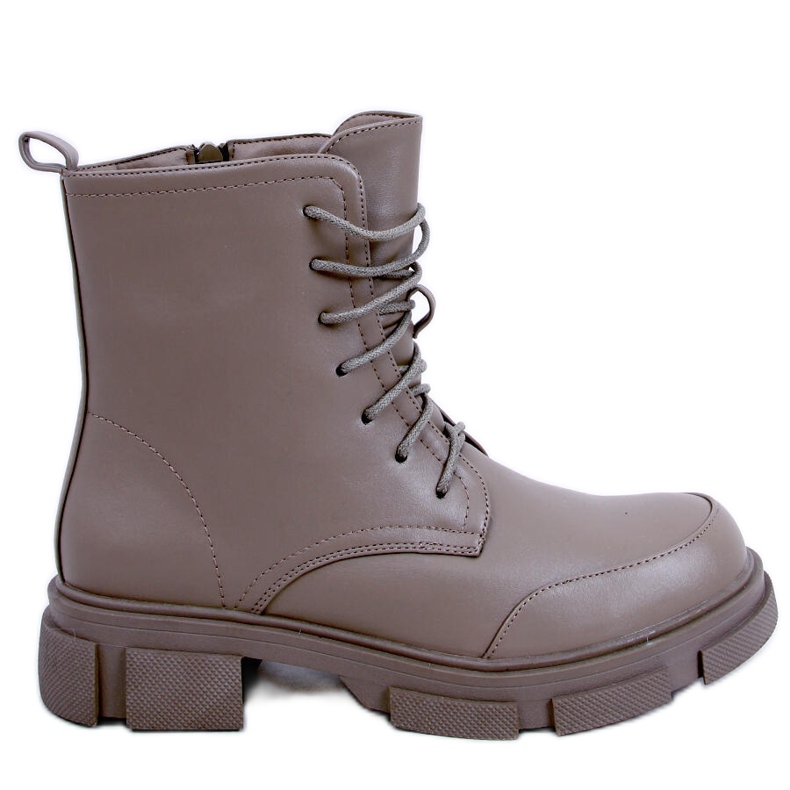 Šněrovací kozačky Coley Olive zelená Šněrovací kozačky Coley Olive zelená