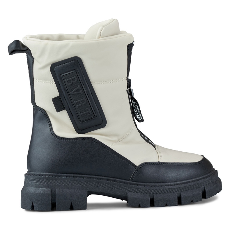 Dámské béžové sněhule s černou podrážkou béžový