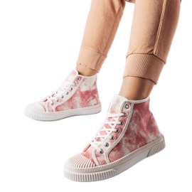 Inna Růžové tenisky Turistico s oděrkami růžový