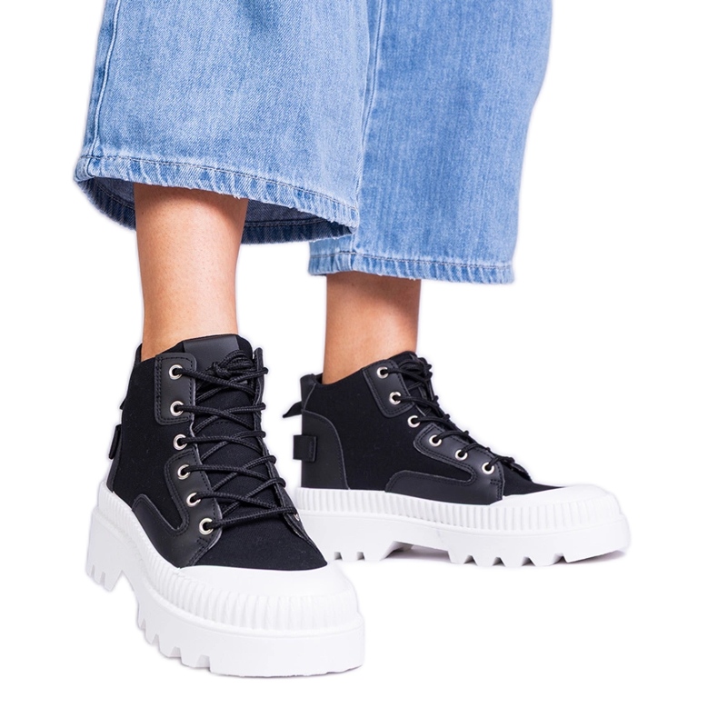 Inna Černé vysoké tenisky na platformě Grotta černá