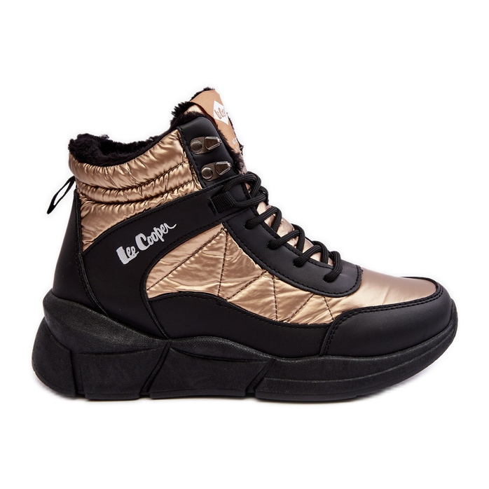 Zateplené dámské boty na platformě Lee Cooper LCJ-23-44-1986L Gold zlatý Zateplené dámské boty na platformě Lee Cooper LCJ-23-44-1986L Gold zlatý