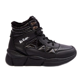 Zateplené dámské boty na platformě Lee Cooper LCJ-23-44-1984 Černá černý