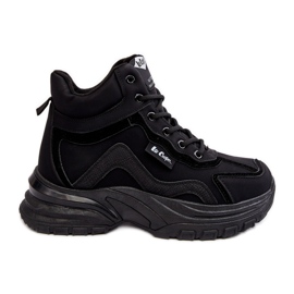 Dámské traperské boty zateplené šněrovací Lee Cooper LCJ-23-44-1976L černá černý