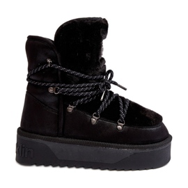 Veganské boty na platformě voděodolné D.Franklin DFSH371008 Black černá Veganské boty na platformě voděodolné D.Franklin DFSH371008 Black černá