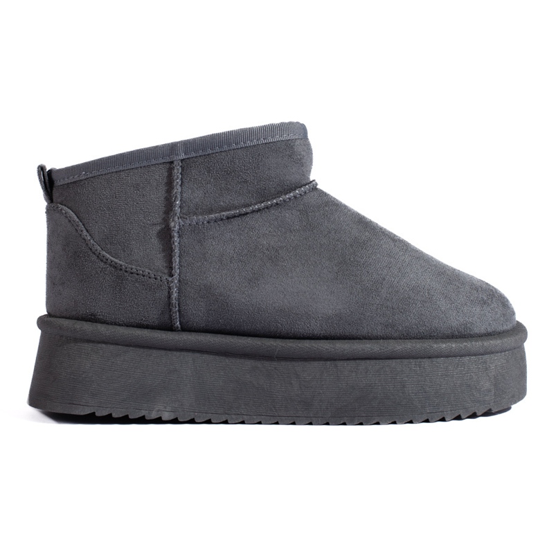 Dámské nízké sněhule Shelovet šedé barvy šedá