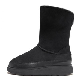 FitFlop GEN-FF krátké oboustranné shearlingové boty W GO9-090 černý