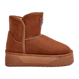 Veganské voděodolné sněhule na platformě D.Franklin DFSH371004 hnědé hnědý