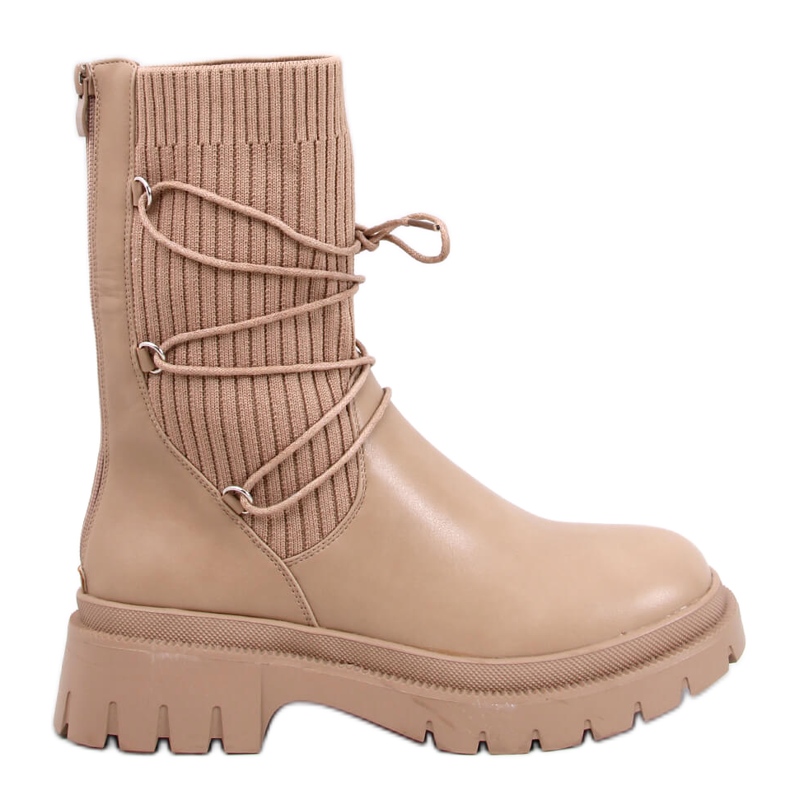 Kotníkové ponožkové boty Willet Khaki béžový Kotníkové ponožkové boty Willet Khaki béžový