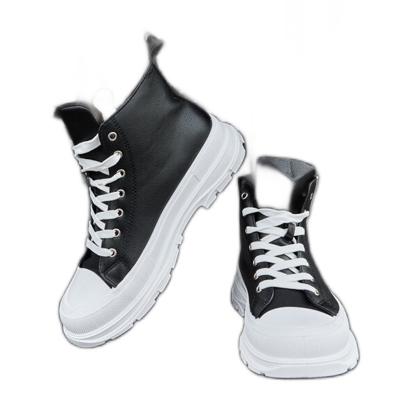 Černé tenisky na vysoké platformě od Jose černá