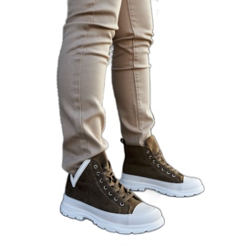 Zelené tenisky na vysoké platformě od Jose zelený