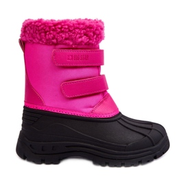 Dětské sněhule na suchý zip Big Star Fuchsia MM374112 růžový