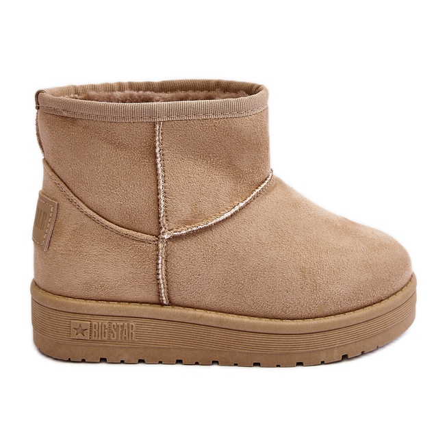 Dětské zateplené sněhule Béžová Big Star MM374056 béžový Dětské zateplené sněhule Béžová Big Star MM374056 béžový