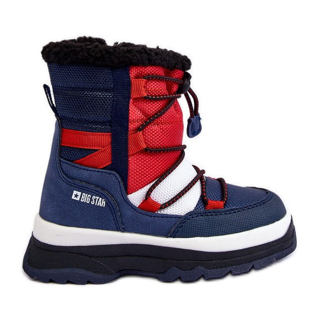Dětské zateplené sněhule se zipem Navy Blue Big Star MM374194 modrý