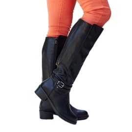 Černé vysoké zateplené boty Aldisio černý