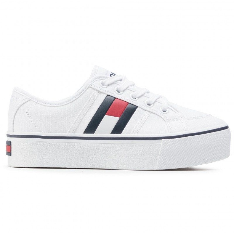 Tommy Hilfiger Tenisky Tommy Jeans Flatform Flag EN0EN00944-YBR bílý