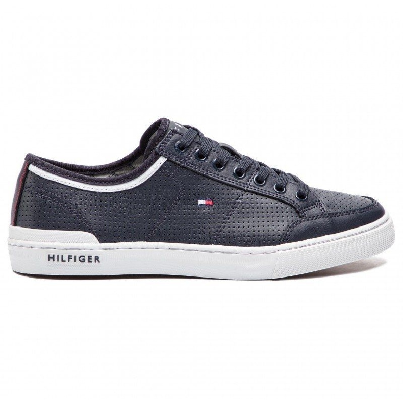 Boty Tommy Hilfiger Core Corporate Leather Sneaker M FM0FM00552-403 modrý