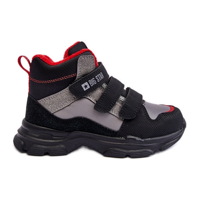Dětské zateplené sněhule Grey Big Star MM374170 šedá Dětské zateplené sněhule Grey Big Star MM374170 šedá
