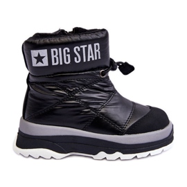 Dětské zateplené sněhule se zipem Black Big Star MM374195 černý